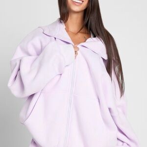 Comfrt Oversized Opal Zip-Up Hoodie - Women
